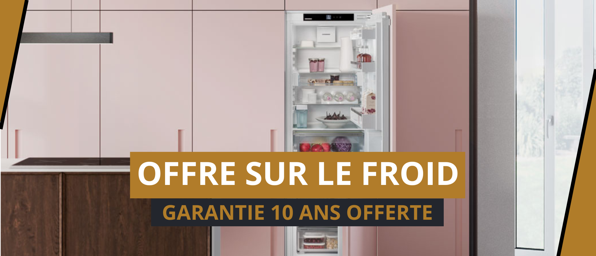 Réfrigérateur Liebherr avec 10 ans de garantie, promotion relayée par Monnin Agencement