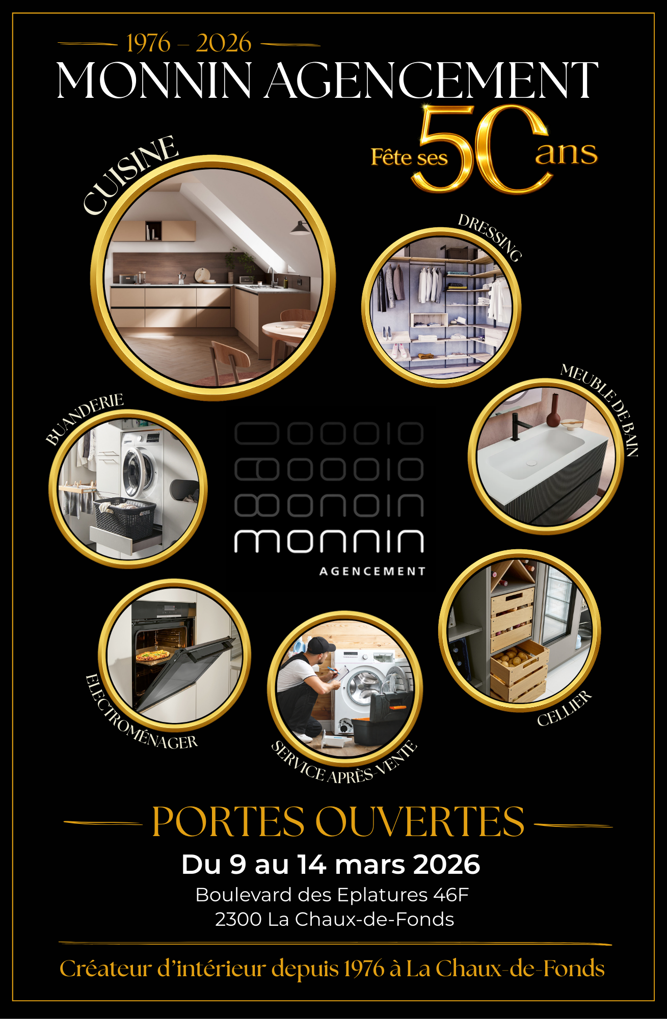 Monnin Agencement 1976 2026 50 ans Portes Ouvertes